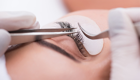 Professional eyelash extension services at Bliss Beauty Bar Lockport NY