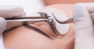 Professional eyelash extension services at Bliss Beauty Bar Lockport NY